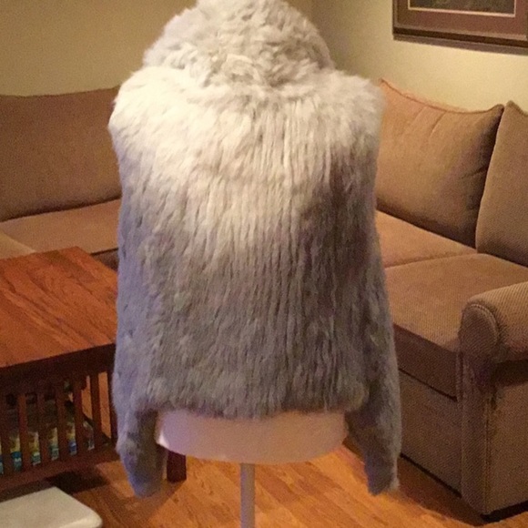 Ombré rabbit fur vest - Picture 3 of 4